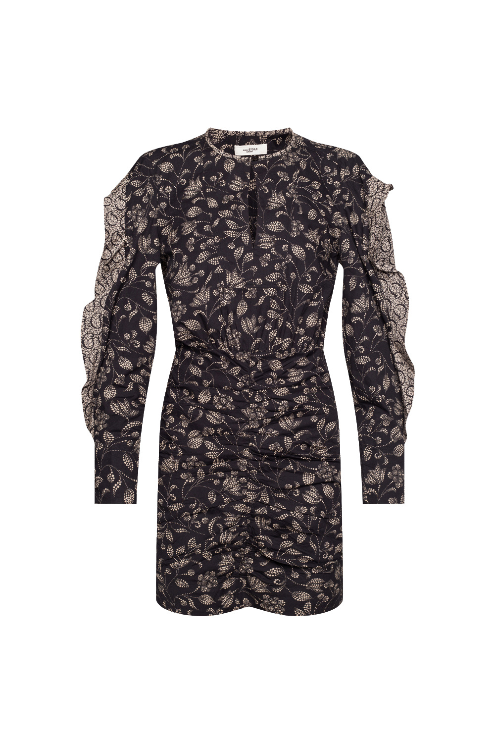 Tall Lace Frill Detail Mini Dress StasanetShops AE motif dress Isabel Marant Etoile Floral